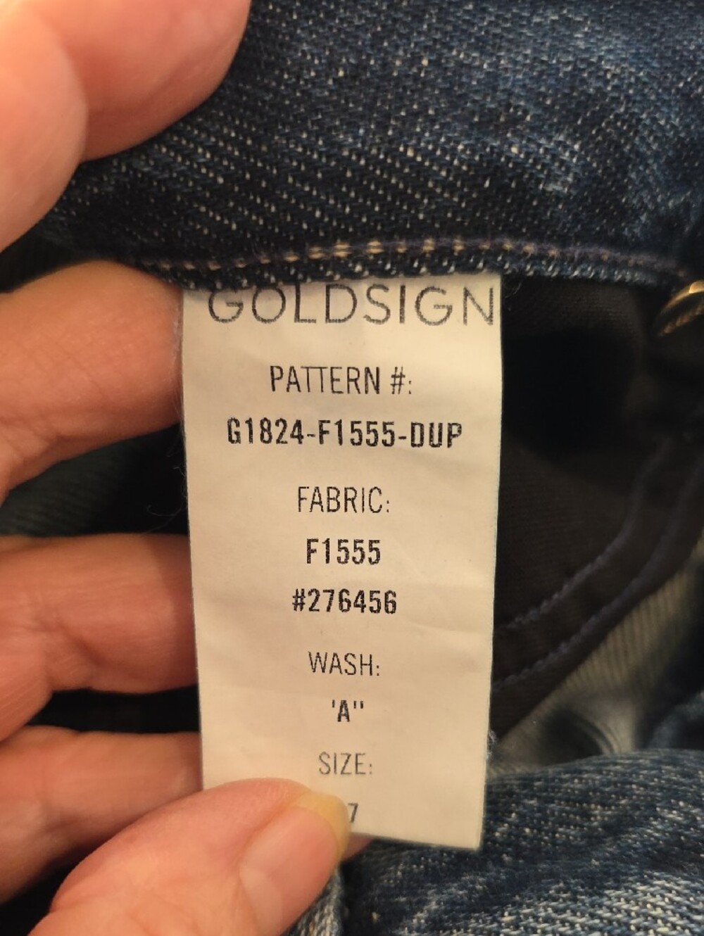NEW RARE $395 GOLDSIGN THE PALMER WIDE LEG DENIM JEANS IN DK BLUE SIZE 27 - Picture 14 of 15